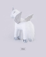Peluche d'animal en peluche, personnalisée, 24 pièces, jouets en peluche, ours en peluche doux ou licorne pour bébé