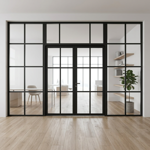 <span class=keywords><strong>Porta</strong></span> a Battente Piatta in Alluminio a Taglio Termico, Standard Europeo, Impermeabile, per Esterni Villa Appartamento - Product Image 3