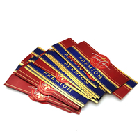 Bagues d'Étiquettes à Cigares de Luxe Personnalisées de Haute Qualité, Étiquettes Adhésives de Bagues de Cigares avec Logo en Relief