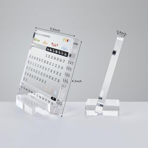 Cute Acrylic <strong>Desk</strong> <strong>Calendar</strong> Perpetual Office Decor and Gift for Coworkers Paper Material Printing Design for Desktop Table Use - Product Image 3