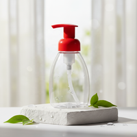 Bouteille en plastique PET transparente de 250 ml et 300 ml, imprimée à l'écran, pour mousse, désinfectant pour les mains, nettoyant visage, pompe à mousse, savon liquide