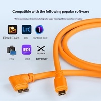 Câble de données pour appareil photo reflex numérique 5D3/5D2/6D/270D/80D vers ordinateur avec connecteur USB Type-C pour une transmission de données à haute vitesse