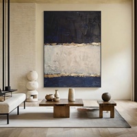 Vente en gros d'art mural moderne abstrait fait à la main peinture à l'huile personnalisée Wabi Sabi images sur toile pour la décoration intérieure illustration d'hôtel