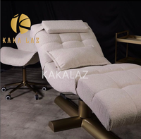 Lit de massage incurvé en or lit de cils lit de table lit facial électrique
