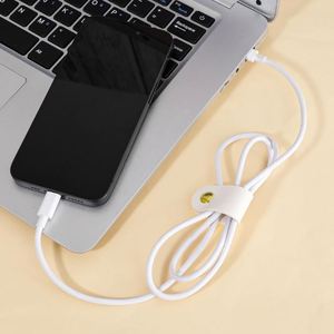 Organizador de Cables Portátil de Cuero PU, Soporte Multiusos para Cables con Cierre a Presión - Product Image 3