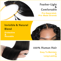 Extensions de cheveux naturels afro crépus bouclés en plumes, mèches brutes à crocheter, 18 pouces
