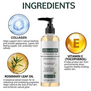 Bestseller : Huile de massage corporelle au collagène qui améliore la sécheresse, hydrate en profondeur, améliore l'élasticité, brûle les graisses et raffermit la peau. - Product Image 1