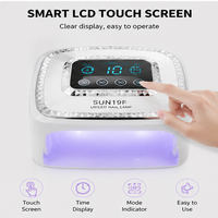 Lampe de séchage professionnelle pour manucure SUN 19F, lampe UV LED pour ongles avec double source lumineuse, sécheuse de vernis gel pour usage domestique