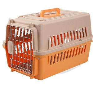 Caja de Transporte de Plástico para Mascotas, Perros y Gatos, para <span class=keywords><strong>Maletero</strong></span> de Auto, Grande/Mediana/Pequeña, Portátil con Soportes - Product Image 5