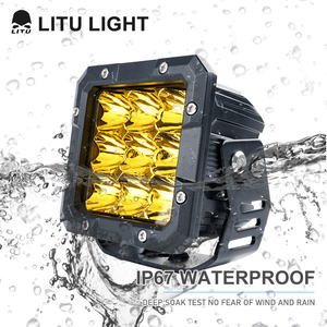 Lámparas de conducción LED cuadradas de 4 pulgadas <span class=keywords><strong>4x4</strong></span> Faro de punto todoterreno 45W 12V 24V luz LED auxiliar de trabajo para camioneta de camión tractor - Product Image 4