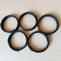 Anneaux de piston en PTFE modifiés TS, anneaux de guidage et de support en FKM - Forme ronde noire, faible friction, haute performance
