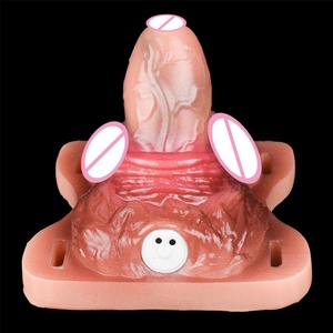 FAAK Dildo de Silicona con Correa, Vibrador Inalámbrico para Juegos Sexuales, Juguetes Eróticos para Preliminares, Masturbación y Masajes - Product Image 3