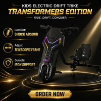 Tricycle électrique à absorption des chocs de style Transformers pour enfants