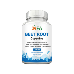 Capsules de racine de betterave à marque privée avec poudre de racine de betterave, favorisent les performances sportives et soutiennent des niveaux d'énergie sains - Product Image 1