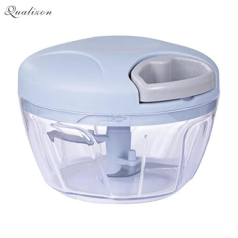 Đa Chức Năng 500Ml 900Ml Mini Nhựa Xách Tay Tay Kéo 4 Lưỡi Rau Thực Phẩm Chopper