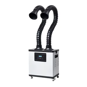 Wholesale Movable Double Arm Desktop Collect Salon Pure Air Dust And Smoke Absorber Fume Extractor