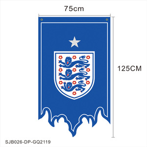 Drapeau suspendu personnalisé Équipe Nationale 2026 Flamme 75x125cm Bannière de supporter de football Décoration de fête de match Fourniture en gros - Product Image 5