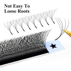 Lakanaku maglia all'ingrosso Cilios trifoglio tessuto a mano 05 07 C D Lash De Pestaas ciglia Yy personalizzazione Yy forma W estensione ciglia - Product Image 3