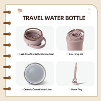 Bouteille Thermique en Acier Inoxydable 17/26oz avec Couvercle à Poignée, Couleur Personnalisée, Anti-Fuite, Tasse Cadeau pour Vente en Gros
