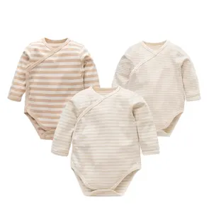 Bộ Áo Liền Quần Toàn Thân Em Bé Bằng Vải Cotton Hữu Cơ Hàng OEM OEKO-TEX Trẻ Em