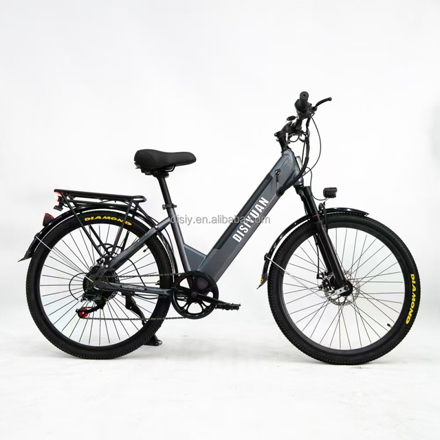 Y1 New Design Latest 48V Lithium Battery Electric City Bike 26" Tire Disc Brake 3 Speed 250W