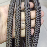 Yeni tasarım yaklaşık: 11.8*5.8mm koyu kahverengi geniş düz örgü naylon halat takı bilezik bilezik DIY bulgular için kordonlar toptan