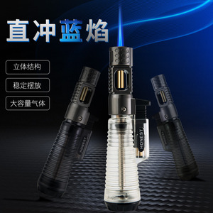 JOFI Direct Fire Lighter Metal Transparent <b>Gas</b> for Windproof Multi Functional Refillable Cigar Accessories - Product Image 5