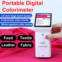 LS175 45/0 Tomate Textil Alimentos Carne Colorímetro 20mm Apertura Tela Colorímetro digital para textiles