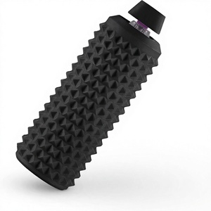 Rullo Sensoriale Antistress con Punte Tattili in EVA per Alleviare Ansia e Stress, Stimolazione Autismo, con Cordino (Nero) - Product Image 1