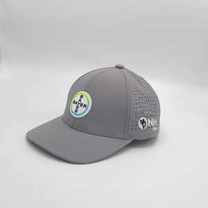 Casquette de golf HS54 de luxe unie avec cordon, perforations laser, 5 panneaux, imperméable, style snapback pour homme - Product Image 5