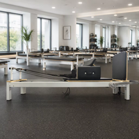Lit de Pilates pliable en bois de chêne, multifonctionnel et portable, pour le remodelage corporel, machine de yoga pour la remise en forme, la salle de sport, la maison et le studio