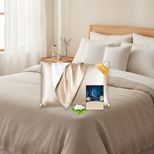 Funda de Almohada Utukky 100% Seda de Morera, 22 Momme, Ultra Premium, Grado 6A, Transpirable, Fresca, con Funda Envolvente Encapsulada para Mayor Comodidad - Product Image 3