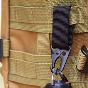 Gancho de hebilla de mosquetón de nailon táctico multifuncional llavero fuerte con clip de cinturón colgante de correas Molle - Product Image 5