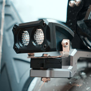 Montaje DE LUZ DE ALUMINIO 2 uds para Universal Auto <span class=keywords><strong>Jeep</strong></span> <span class=keywords><strong>Wrangler</strong></span> Toyota soportes de parabrisas auxiliares de Pilar A desmontables rápidos - Product Image 5