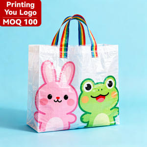 Eco-friendly Custom Printed Logo PP Woven Tote Bag Cheap Price Polypropylene Fabric PP Woven Shopping Bag
