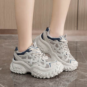 Zapatos Blancos Transpirables con Cordones, Ligeros, con Suela Gruesa para Mayor Altura, Resistentes al Desgaste, para Caminar, Novedad 2026 - Product Image 2