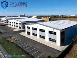 Grand hangar préfabriqué en structure métallique légère pour entrepôt <span class=keywords><strong>commercial</strong></span> - Product Image 2