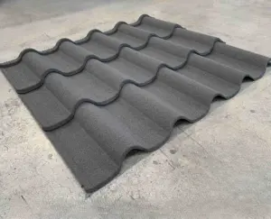 Waterdichte Plaat Steen Gecoate Metalen Dakpannen Shingles Zonne-Metalen Dakpannen Dakplaat Zonne-Energie Dakpannen Huizen Bouwmateriaal