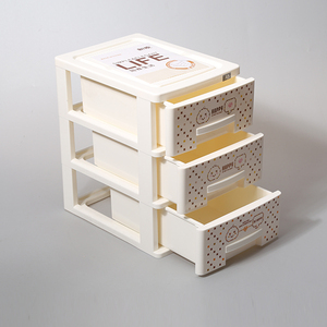 Organisateur de bureau, boîte de <span class=keywords><strong>rangement</strong></span> à tiroirs en <span class=keywords><strong>plastique</strong></span> à 3 niveaux, petite taille, pour la maison et le bureau - Product Image 2