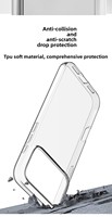 Coque de protection créative antichoc transparente et invisible effet seconde peau tout compris pour iPhone 17