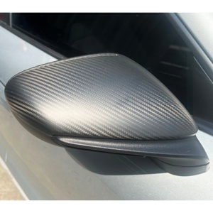 Nouveau boîtier de rétroviseur latéral noir en fibre de carbone mate 2019-2024 pour 911 992 – Rétrofit/Amélioration - Product Image 1