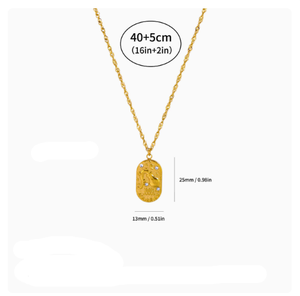 Collar <span class=keywords><strong>de</strong></span> Acero Inoxidable Constelación para Hombre y Mujer, Estilo Étnico, Collar para Pareja, Accesorios Transfronterizos - Product Image 2