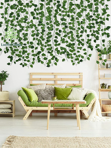 Guirlande de <span class=keywords><strong>lierre</strong></span> artificielle vignes fleurs décoratives verdure pour la maison <span class=keywords><strong>chambre</strong></span> décoration murale toile de fond de mariage - Product Image 4