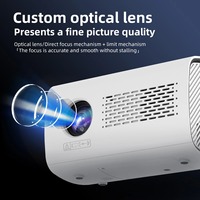 Projecteur intelligent portable d'extérieur T100 1080P Full HD 1500ANSI Android 9.0 5G WiFi Bluetooth projecteur de cinéma à domicile LED sans fil