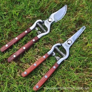 Ash Wood Handle Pruning <b>Shears</b> Stainless Steel Blade 20-30 Mm Trimming Diameter For Fruit Trees And Garden Use - Product Image 1