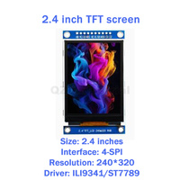 QZ BOM baru Layar LCD Original 2.4 inci SPI TFT layar warna tampilan font ILI9341 ST7789