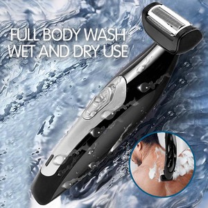 Nueva afeitadora trasera con mango, Afeitadora eléctrica plegable, afeitadora de cuerpo trasero para <span class=keywords><strong>hombres</strong></span>, removedor de vello trasero con carga USB - Product Image 5
