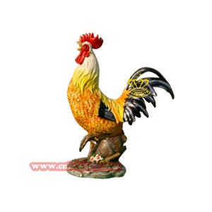 รูปปั้นไก่สีสันสดใสสวนกลางแจ้งถนนฟาร์มฟาร์มการตกแต่งศิลปะการออกแบบงานศิลปะธีมงานฝีมืออนิเมะไฟเบอร์กลาส - Product Image 6