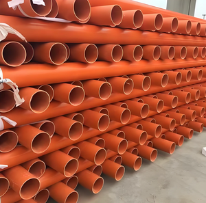 Conduit de câblage électrique flexible Qianxin en CPVC haute pression <span class=keywords><strong>100</strong></span> <span class=keywords><strong>mm</strong></span> 200 <span class=keywords><strong>mm</strong></span> orange, conduit de câblage souterrain, <span class=keywords><strong>tuyau</strong></span> MPP, norme ISO - Product Image 4