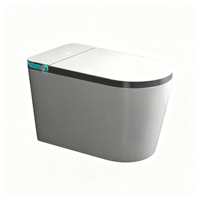 Articles sanitaires automatiques durables, cuvette en céramique blanche, WC intelligent, bidet intelligent pour salle de bain
